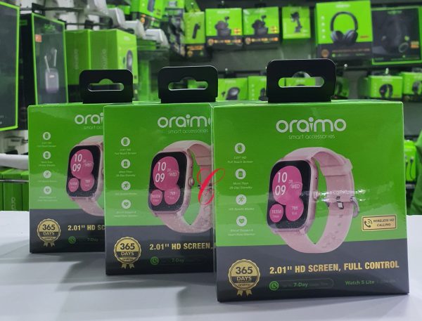 Oraimo watchh 5 Lite 2.01"HD IP68 Smart Watch